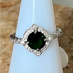 Bomb Party RETRO RBP3556 Gorgeous Appeal Dark Emerald Ring HTF